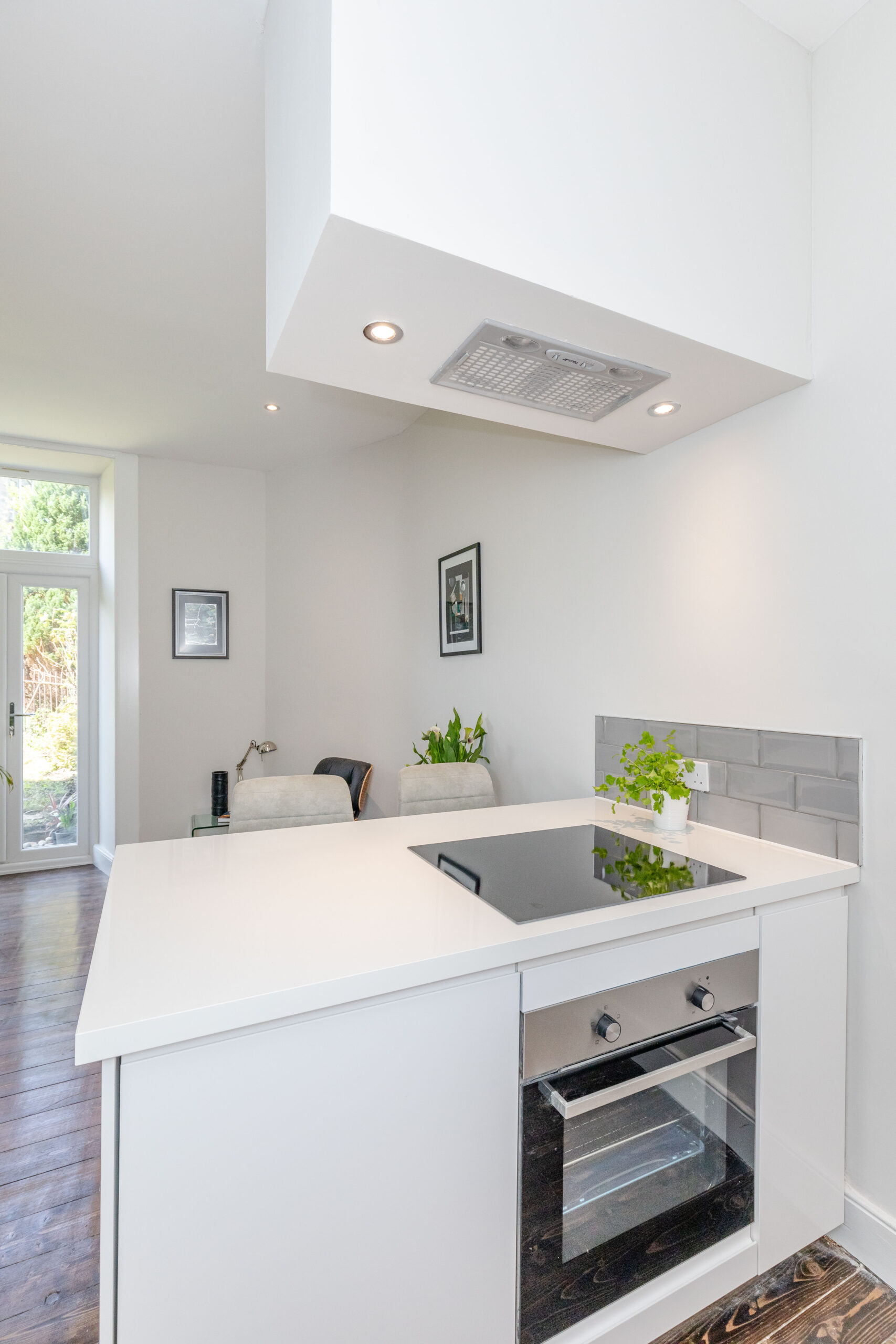 open plan kitchen and living room